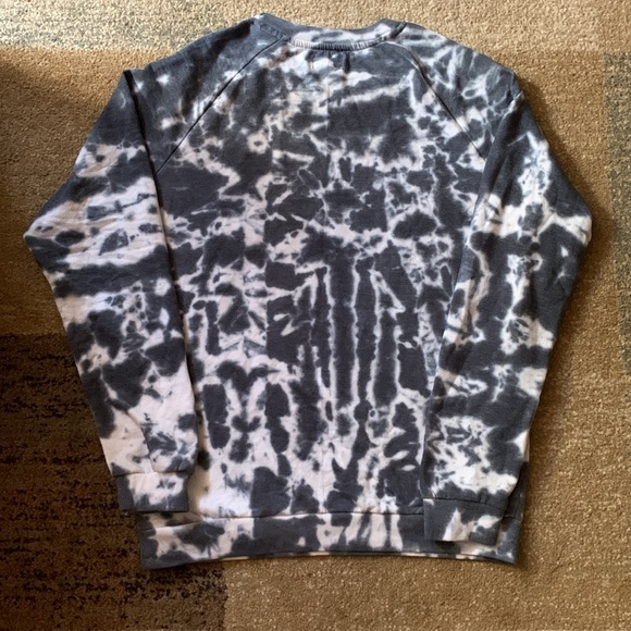 Surf & Swim Co. “Terry” Black, Gray, & White Tie Dye Sweatshirt EUC Men’s Large - Picture 5 of 6